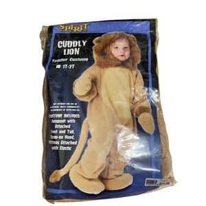 Cuddly Lion Costume Kids 12 mos - 2T Wizard of Oz Spirit Halloween Body Suit